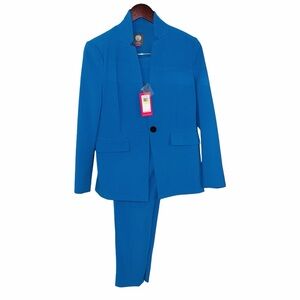 Women’s Blue Blazer and Pants Set